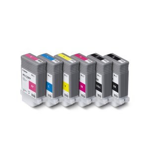Volledige set inktpatronen (6 stuks) 130 ml PFI-120