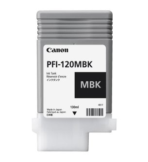 Inkt patroon mat zwart 130 ml PFI-120MBK